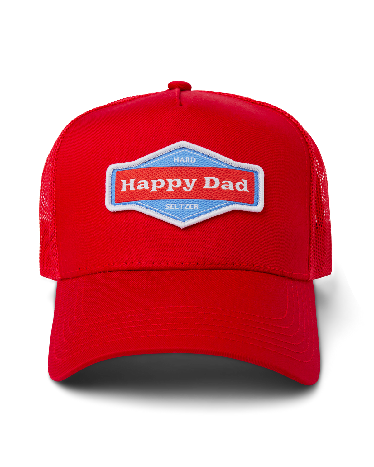 Casquette de camionneur Happy Dad (Rouge)