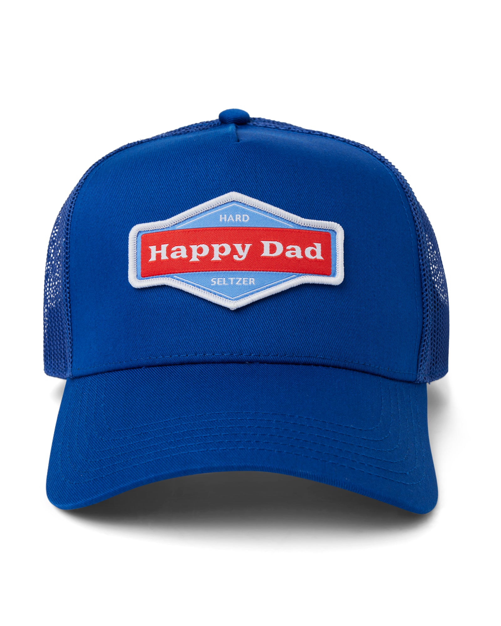Casquette de routier Happy Dad (Bleu royal)