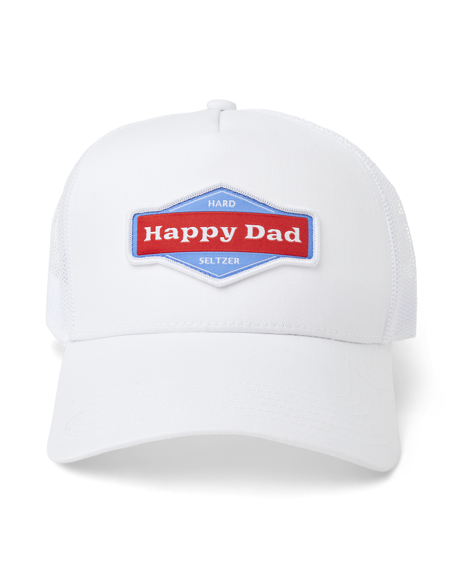 Casquette de camionneur Happy Dad (blanc)