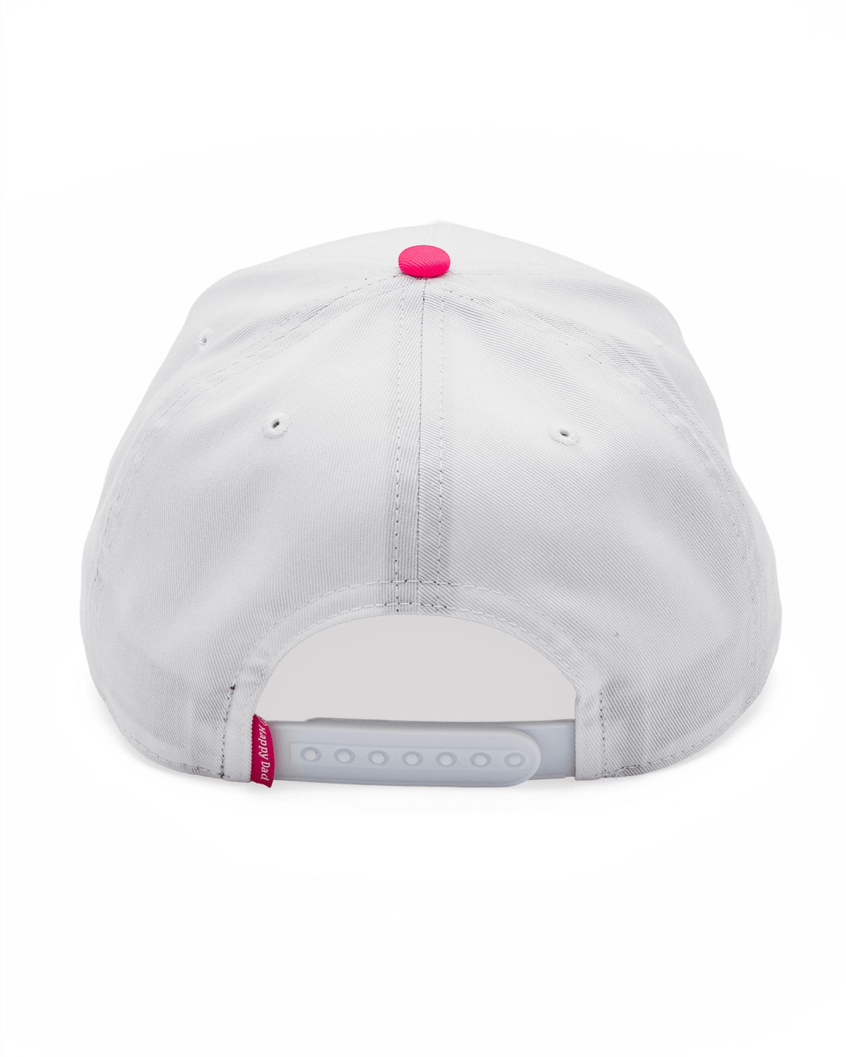 Casquette 2 tons Happy Dad (blanc/rose)