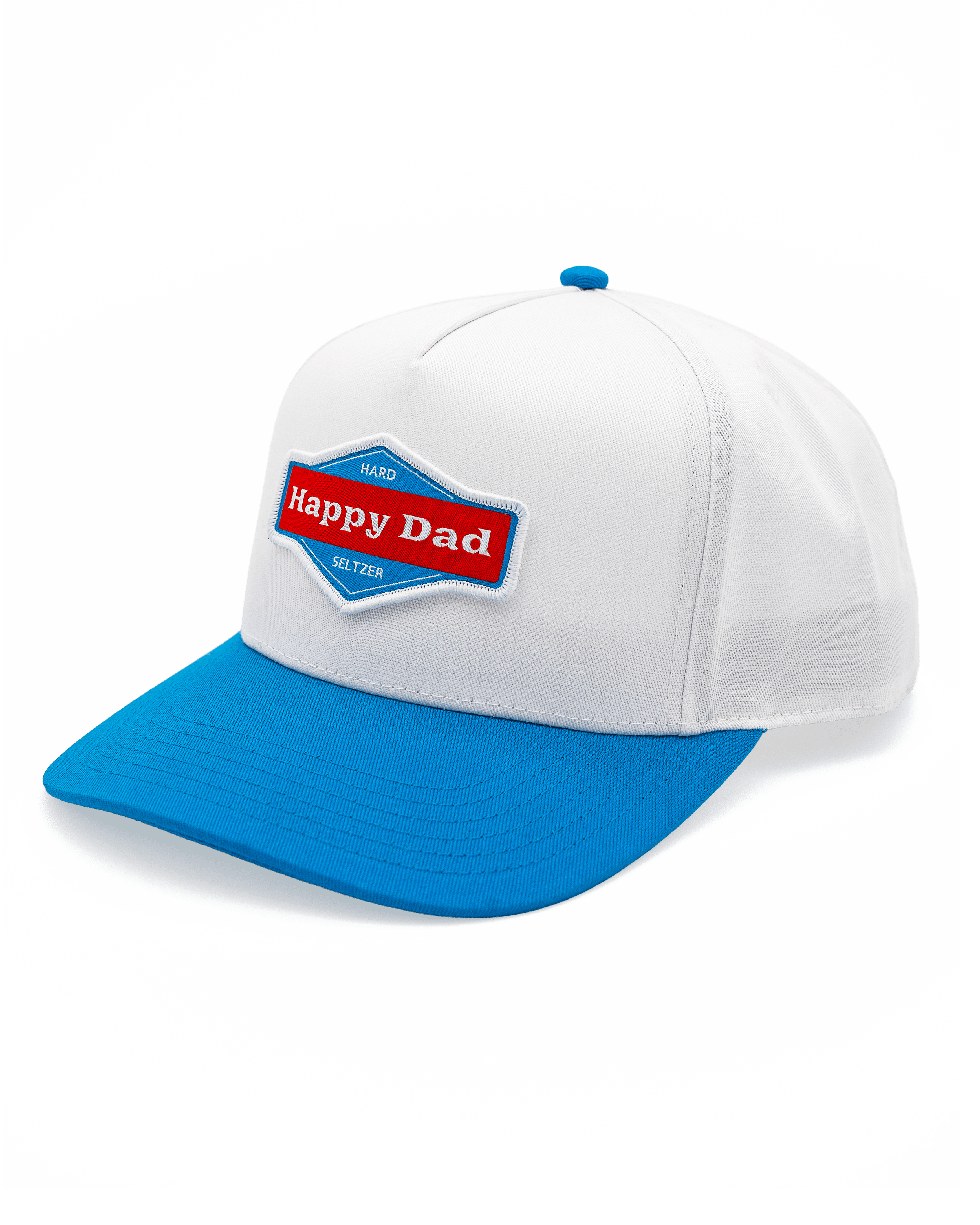 Casquette bicolore Happy Dad (blanc/bleu)