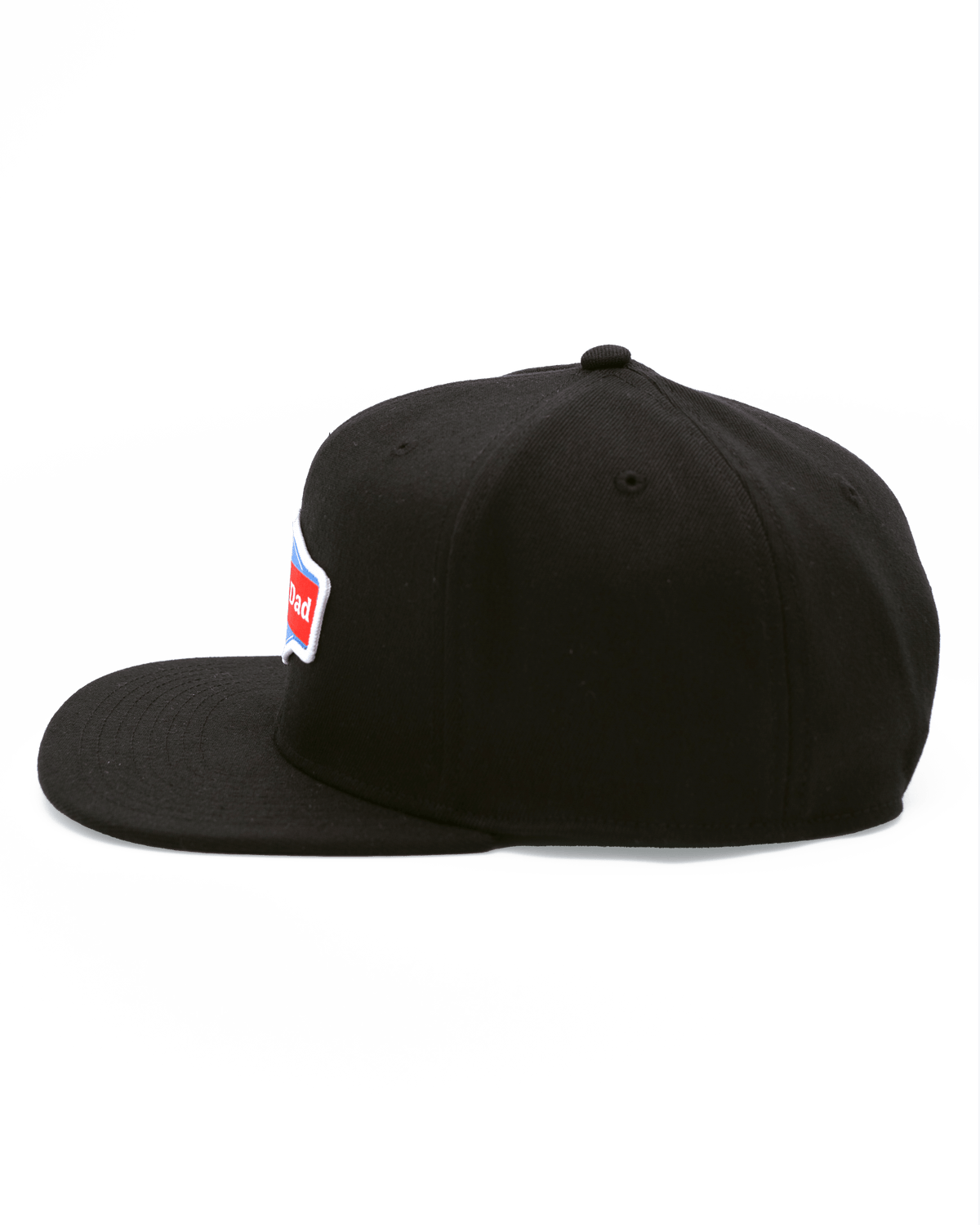 Casquette à visière plate Happy Dad (Noir)