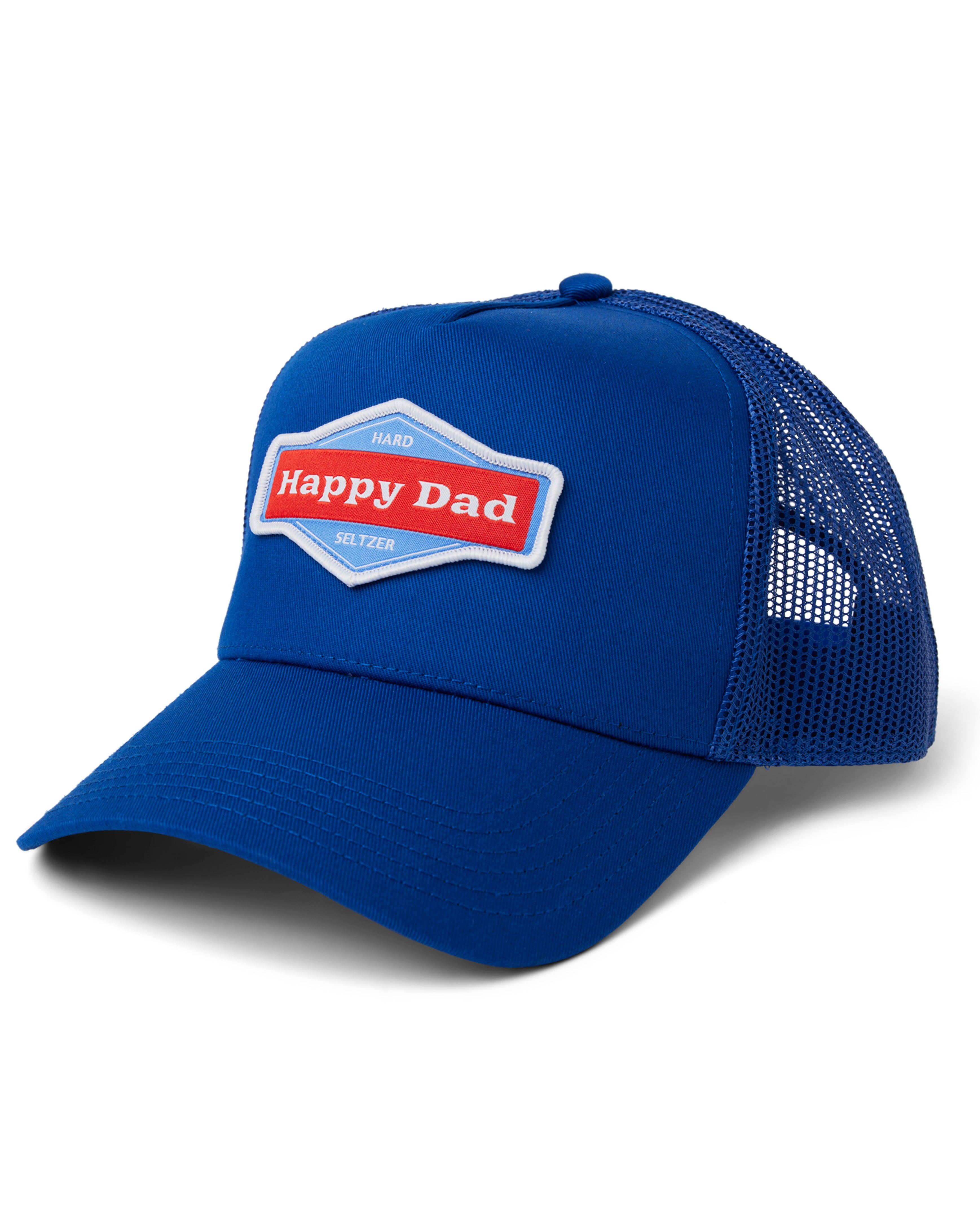 Casquette de routier Happy Dad (Bleu royal)