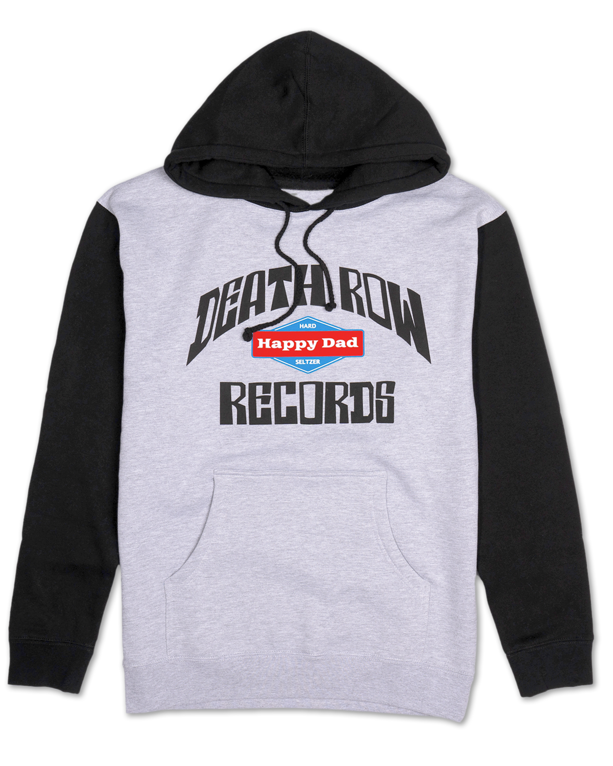 Sweat à capuche bicolore Happy Dad x Death Row (Gris/Noir)