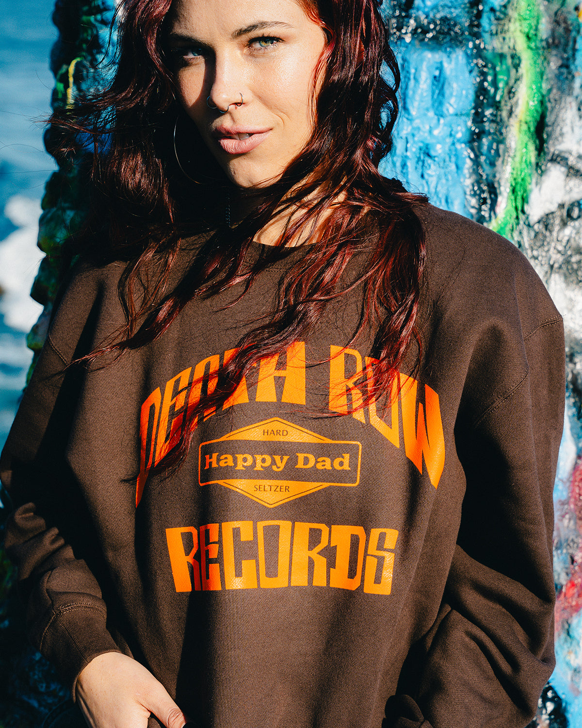 Happy Dad x Death Row Hunting Crewneck (Marron)