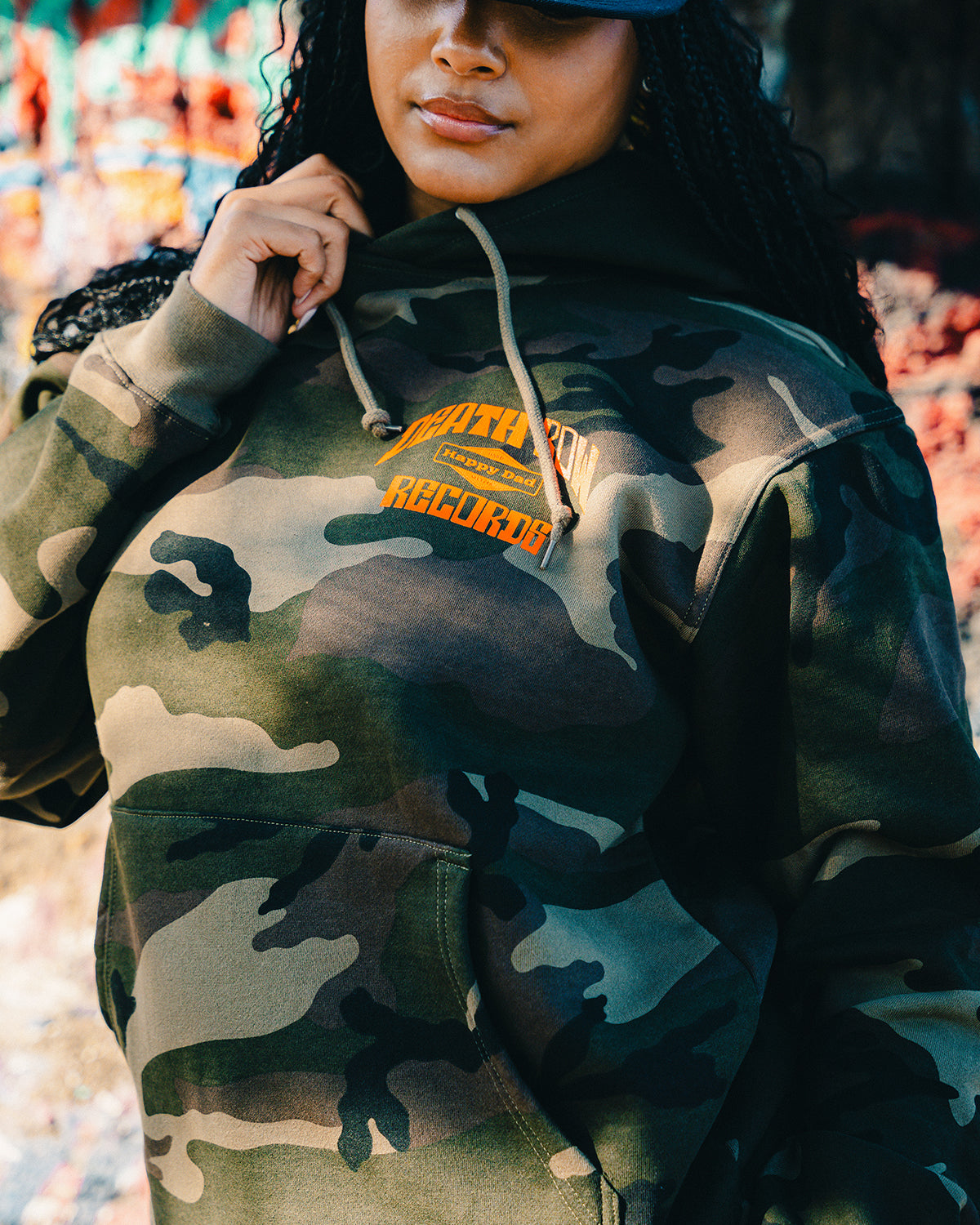 Sweat à capuche de chasse Happy Dad x Death Row (Camo)