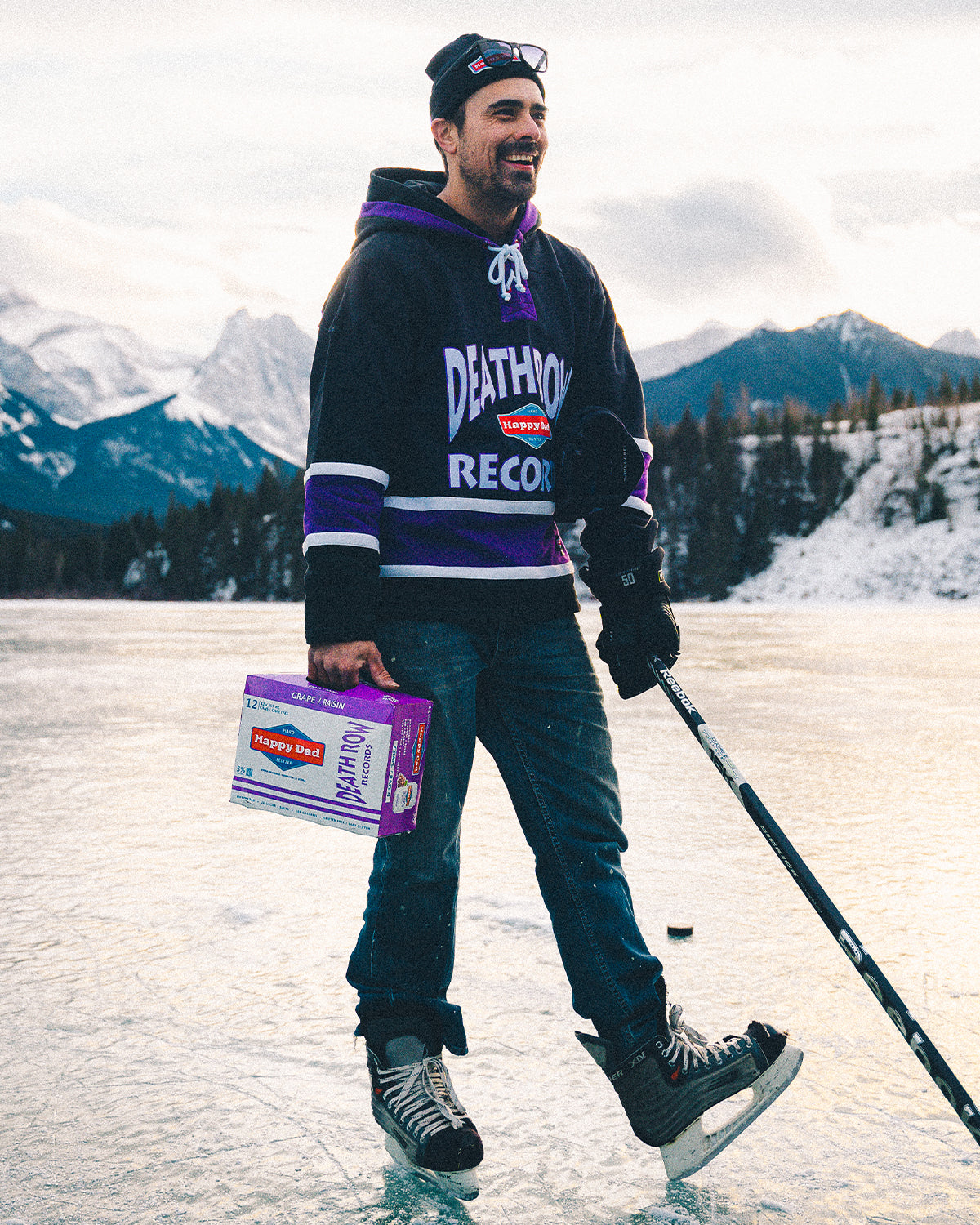 Sweat à capuche Happy Dad x Death Row Hockey