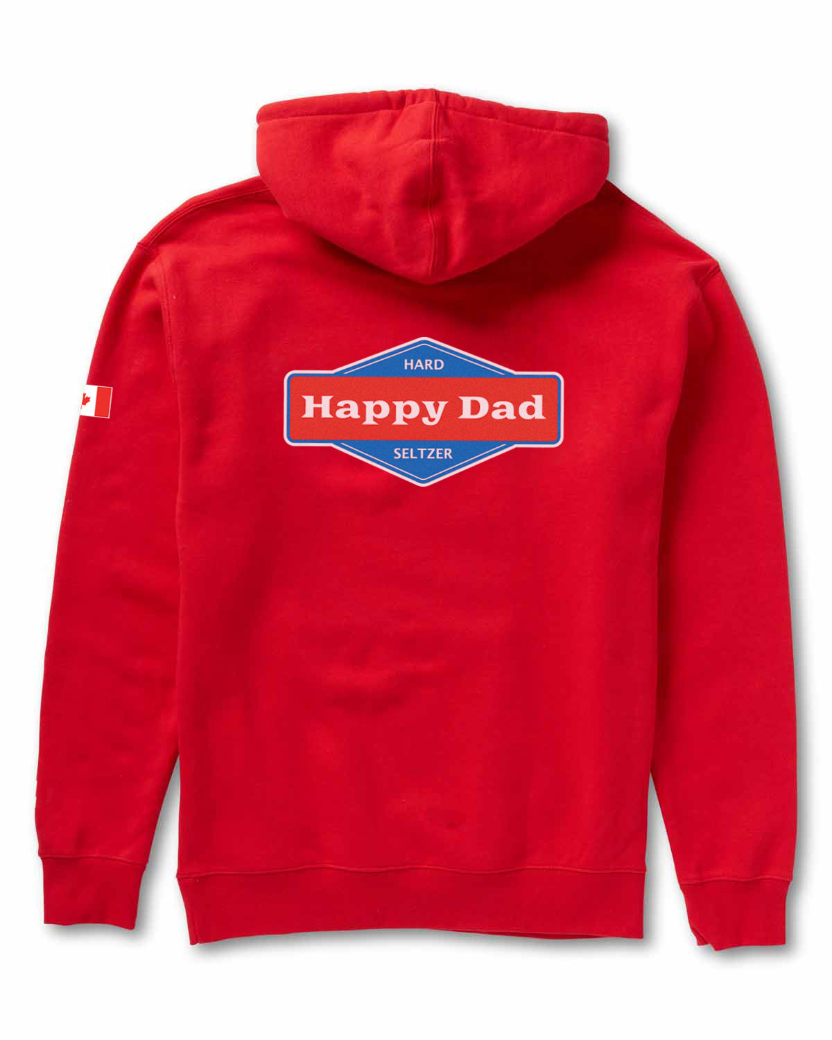 Chandail à capuchon Happy Dad Arch Canada (Rouge)