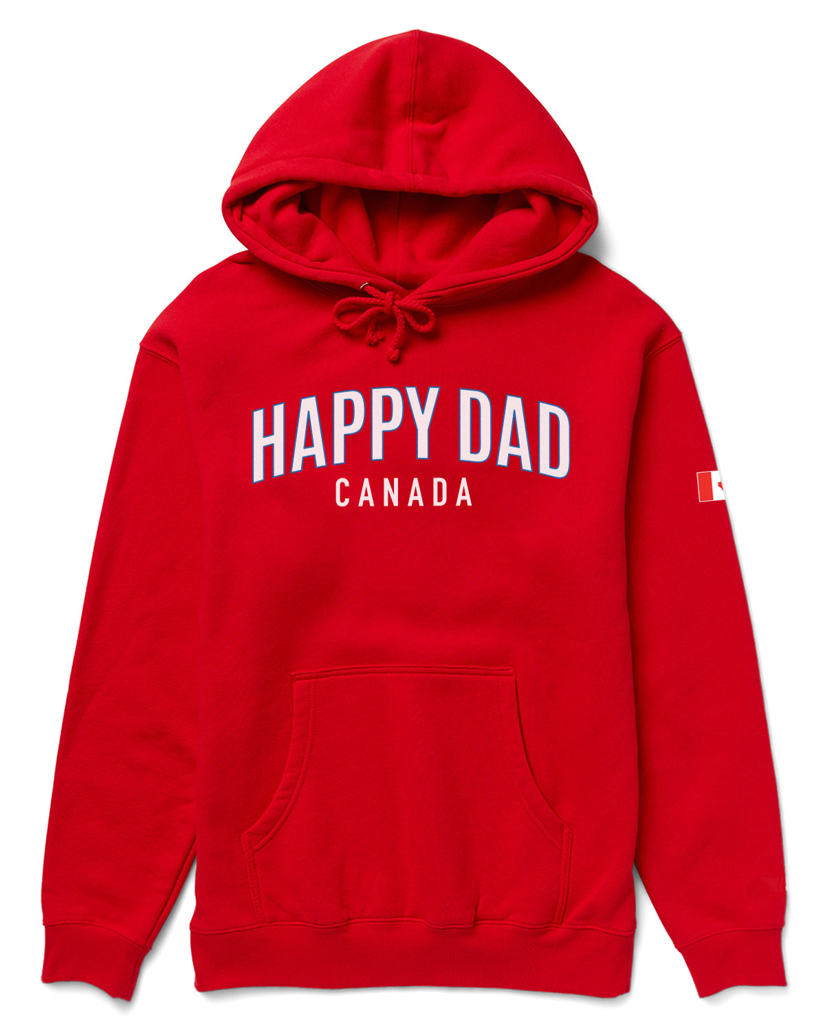 Chandail à capuchon Happy Dad Arch Canada (Rouge)
