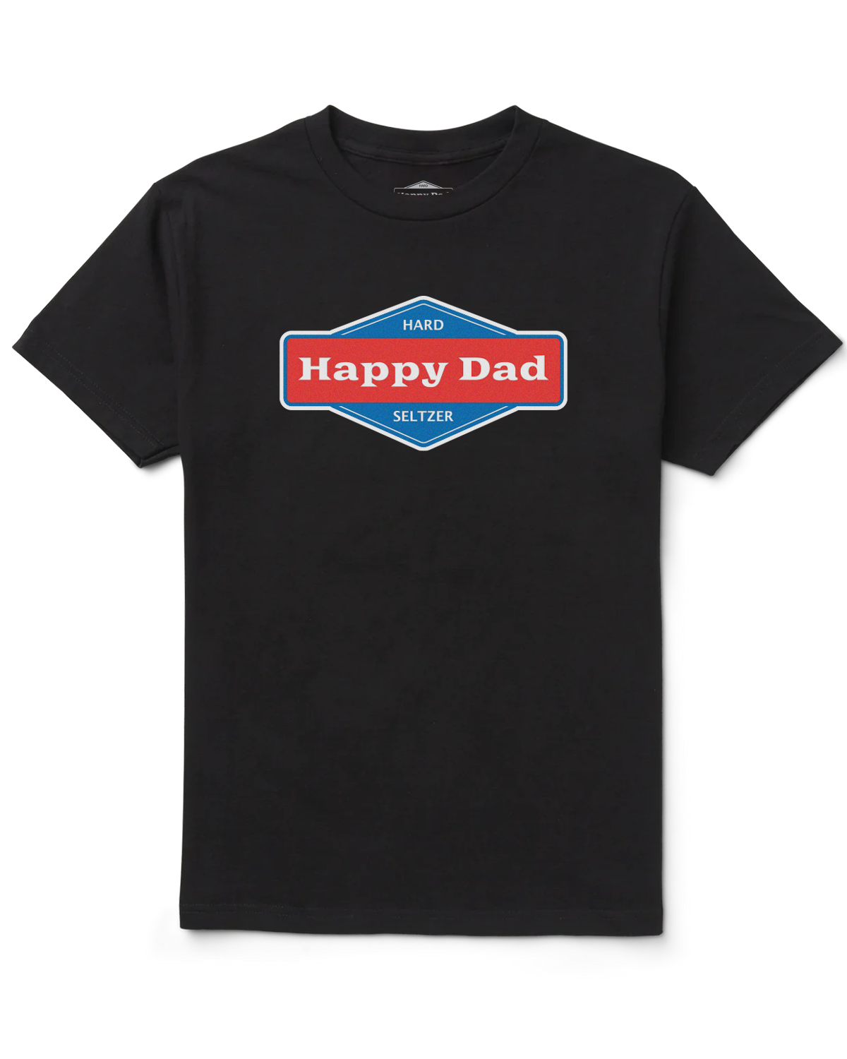 T-shirt Happy Dad avec logo (noir)