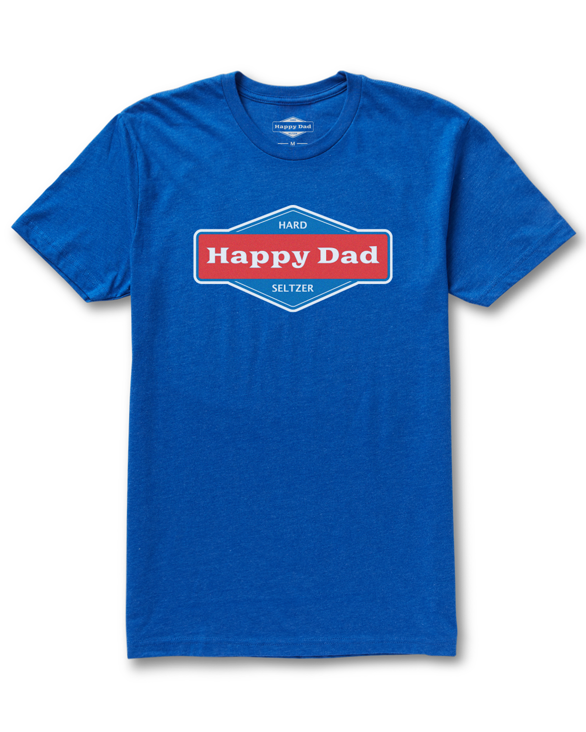 T-shirt à logo Happy Dad (Bleu roi)