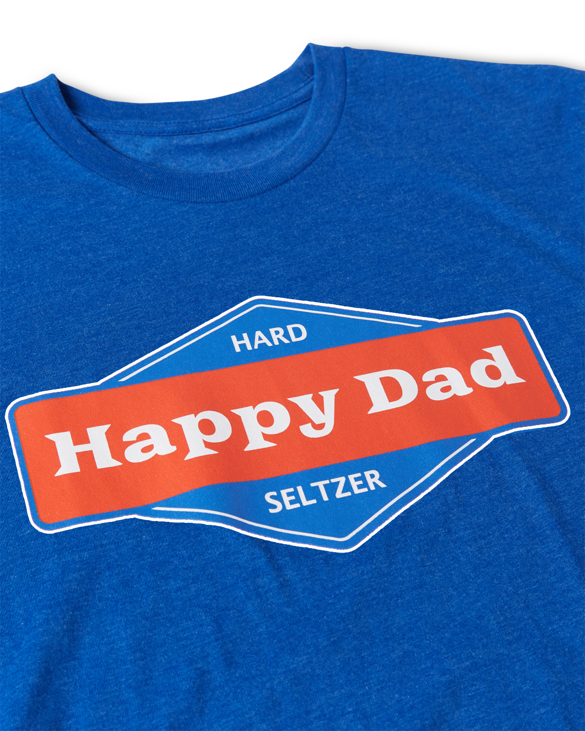T-shirt à logo Happy Dad (Bleu roi)
