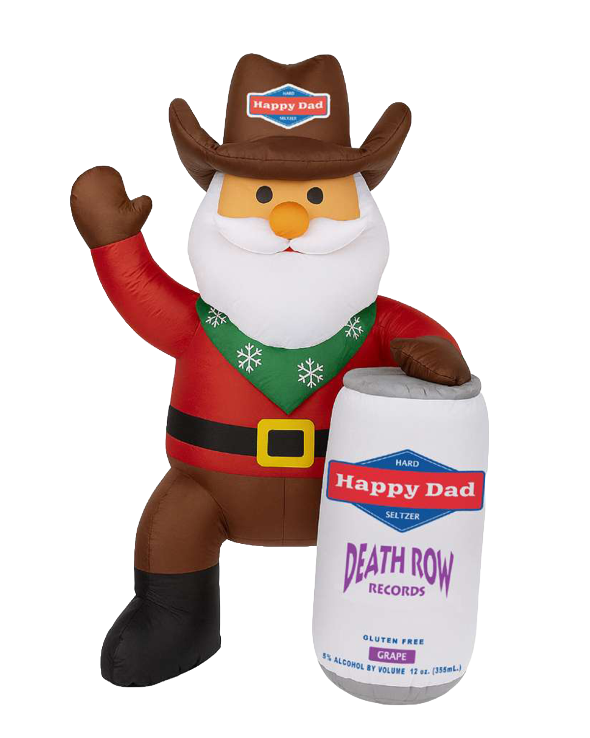 Gonflable Happy Dad (Père Noël cowboy)