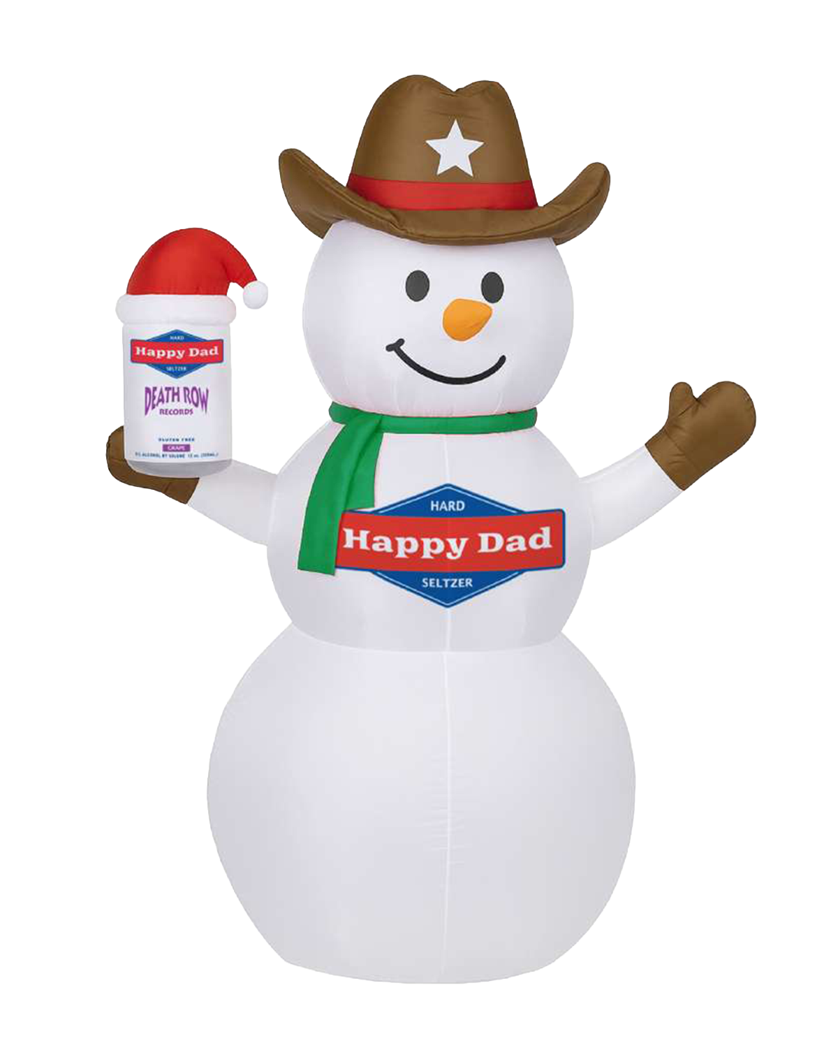 Gonflable Happy Dad (Bonhomme de neige cowboy)