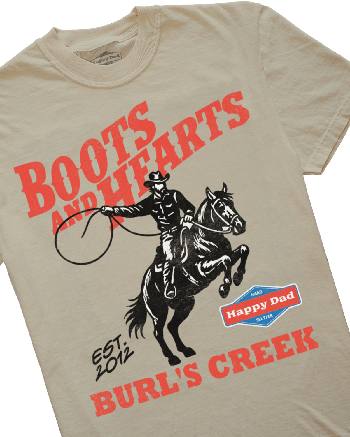 T-shirt Lasso Happy Dad x Boots & Hearts