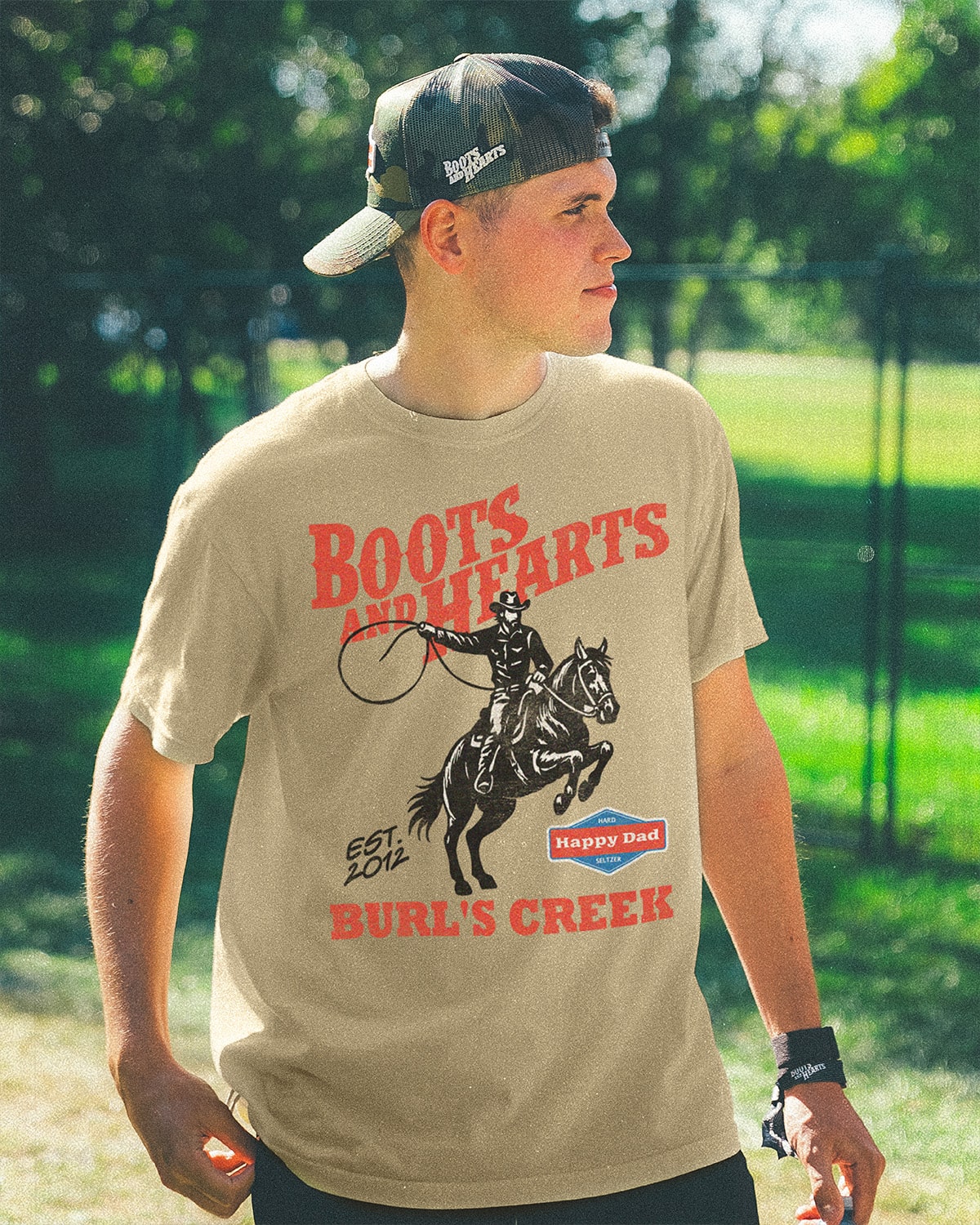 T-shirt Lasso Happy Dad x Boots & Hearts