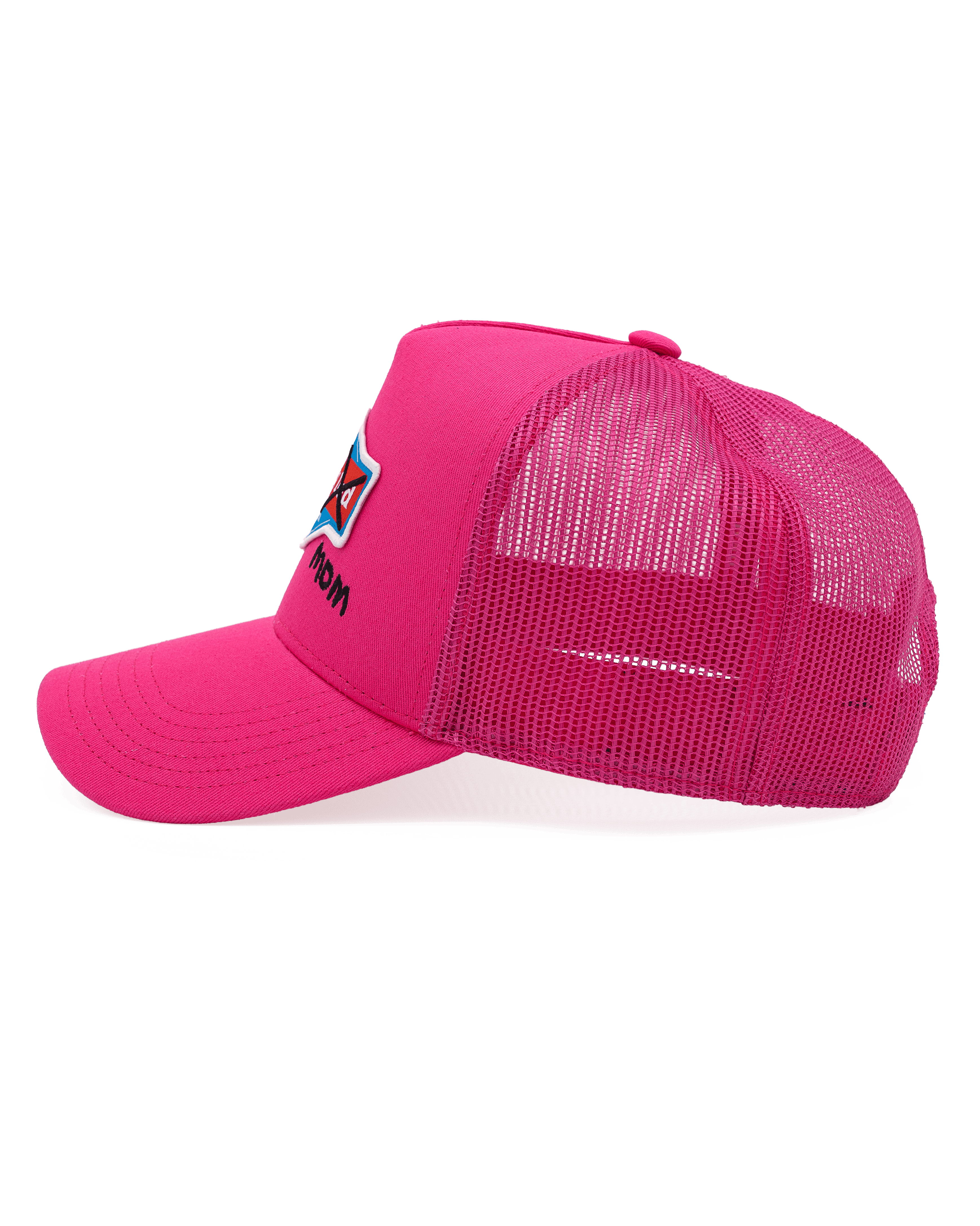Happy Mom Trucker Hat (Pink)