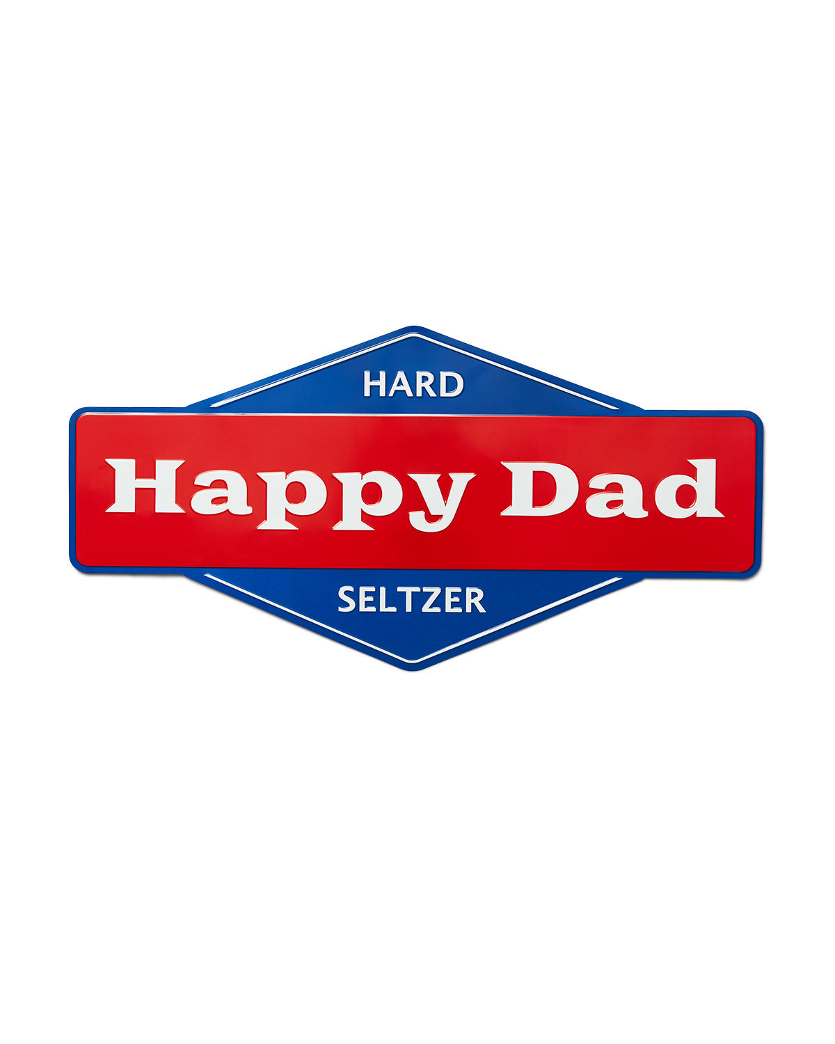 Enseigne murale en étain Happy Dad