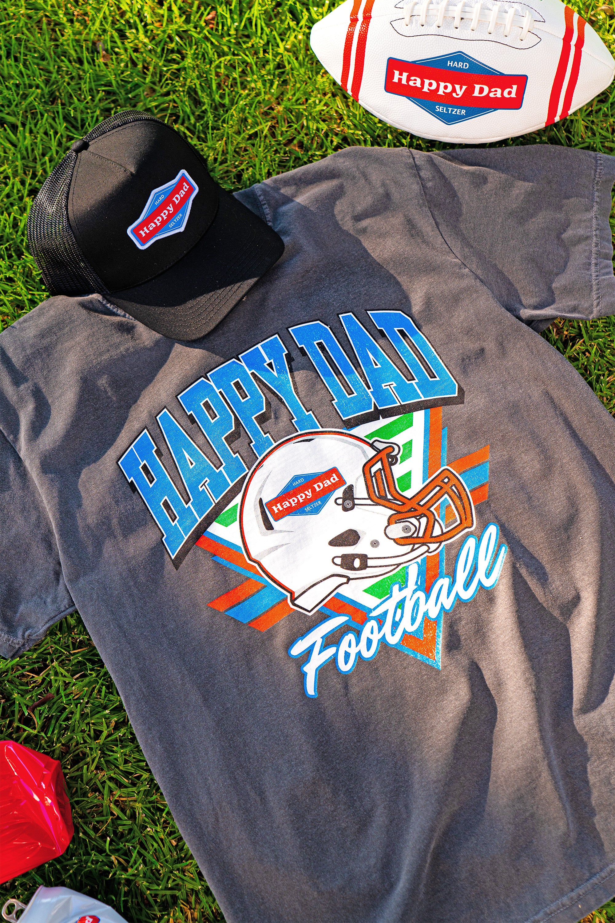 T-shirt de football vintage Happy Dad