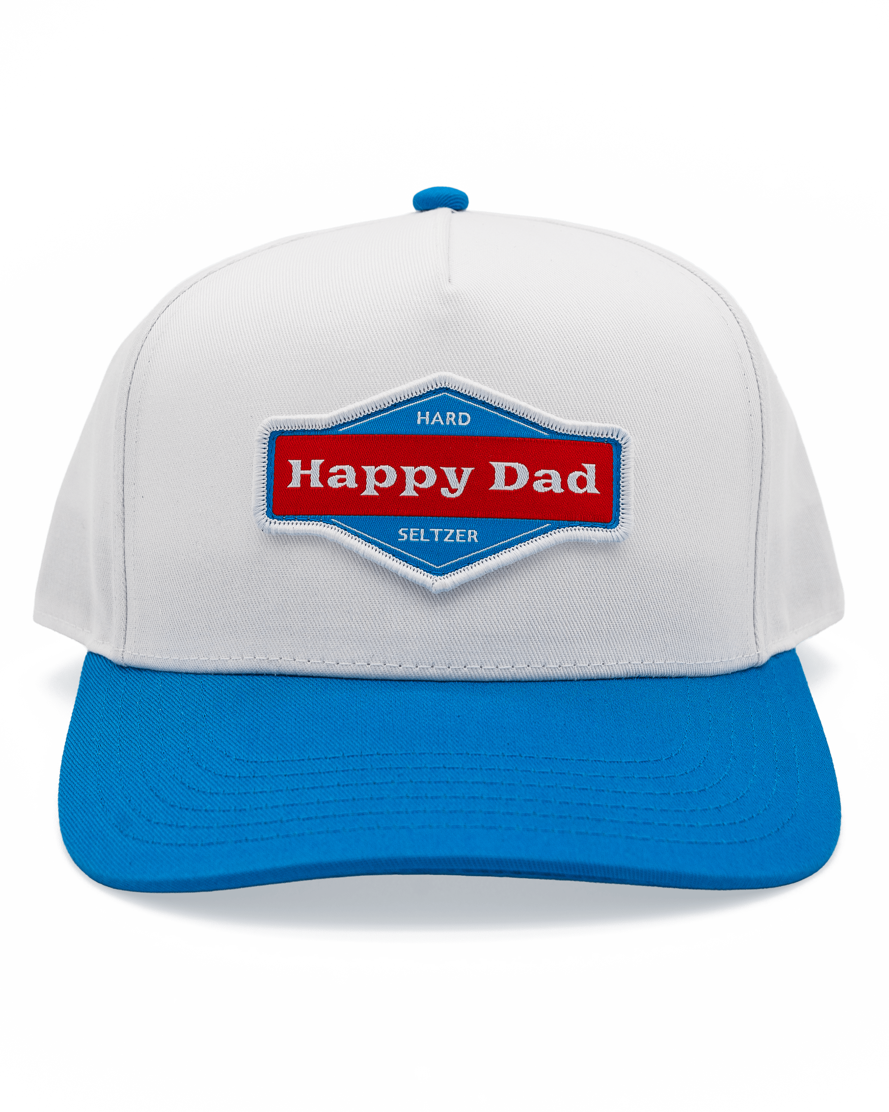 Happy Dad 2-Tone Hat (White/Blue)