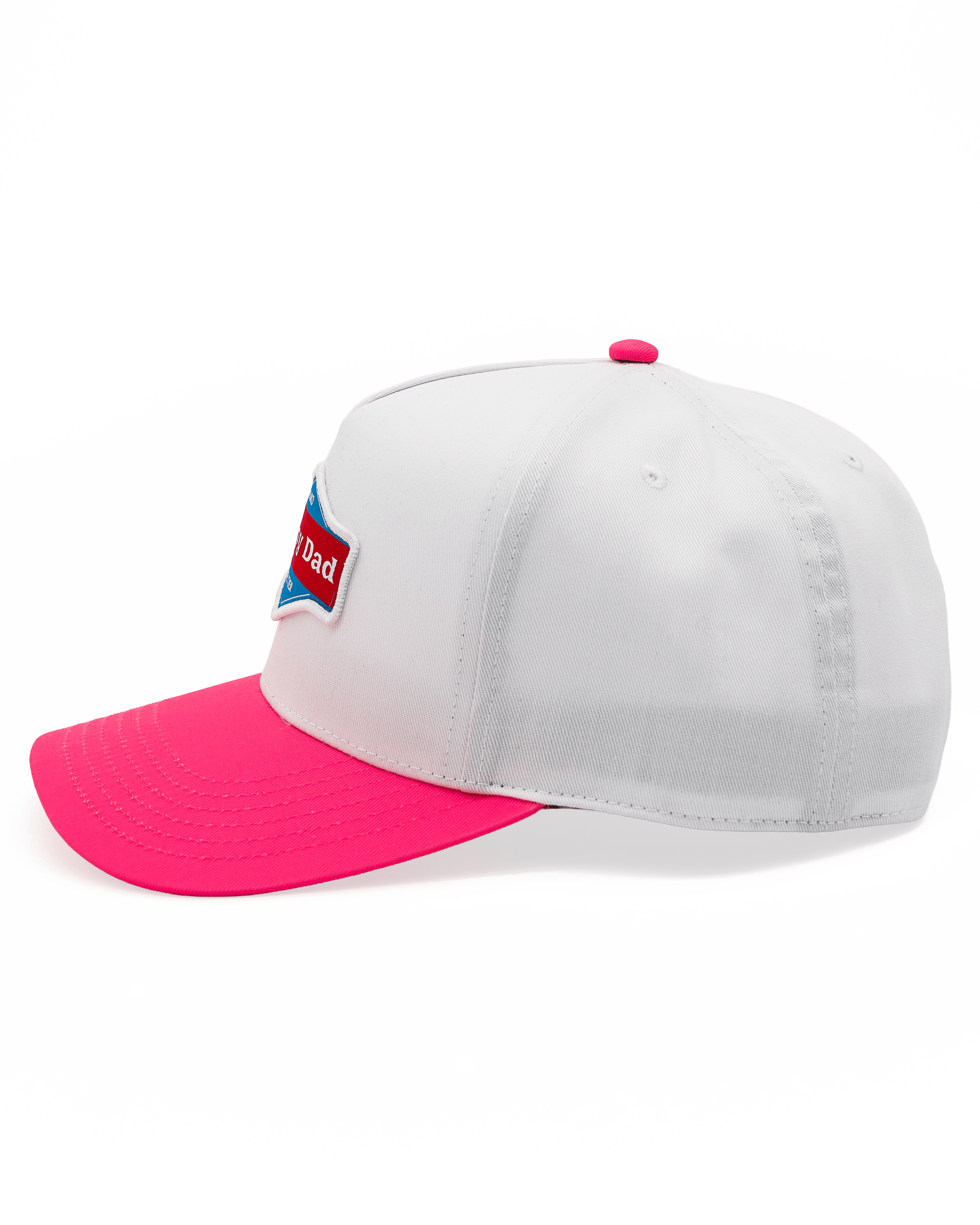 Happy Dad 2-Tone Hat (White/Pink)