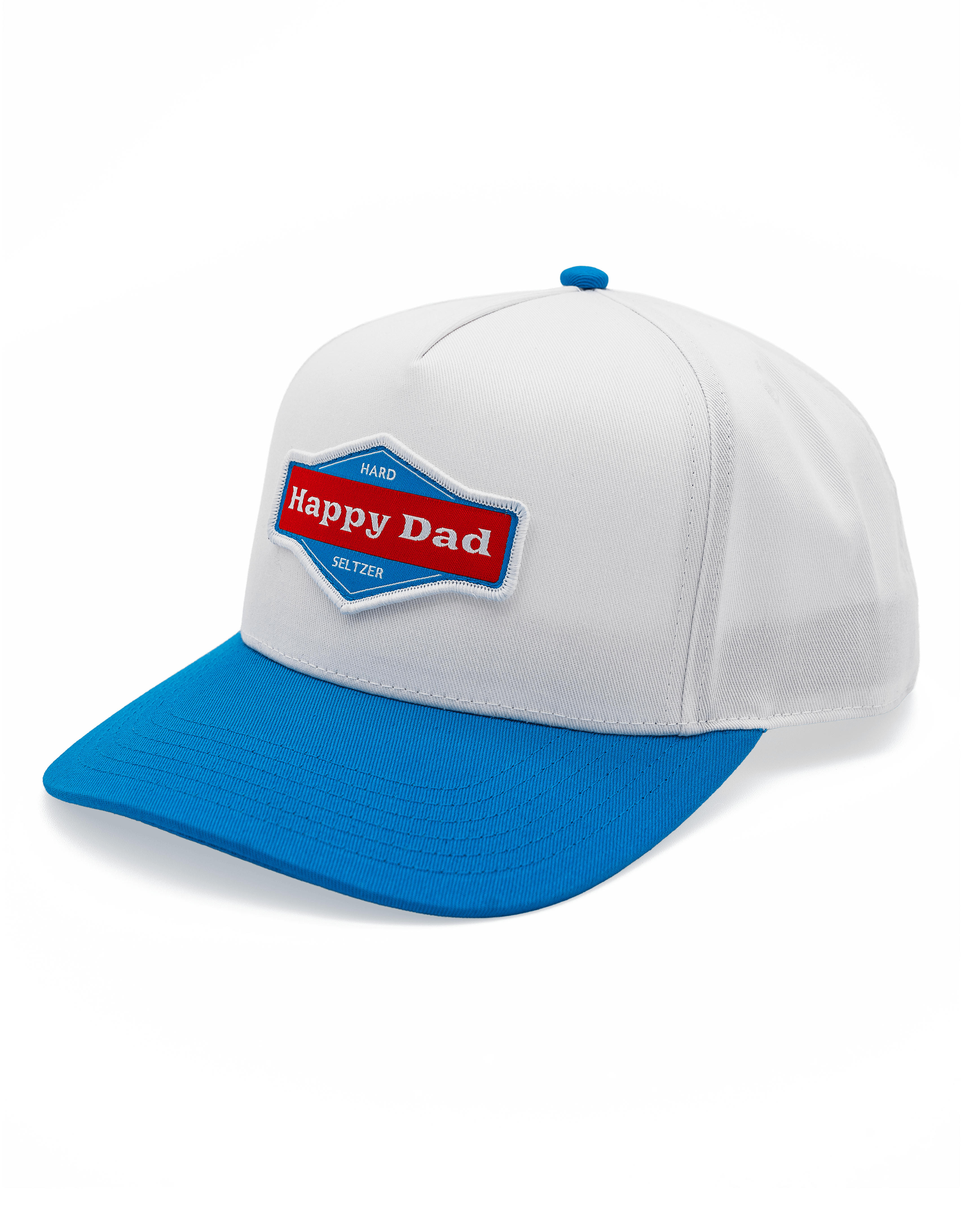 Happy Dad 2-Tone Hat (White/Blue)