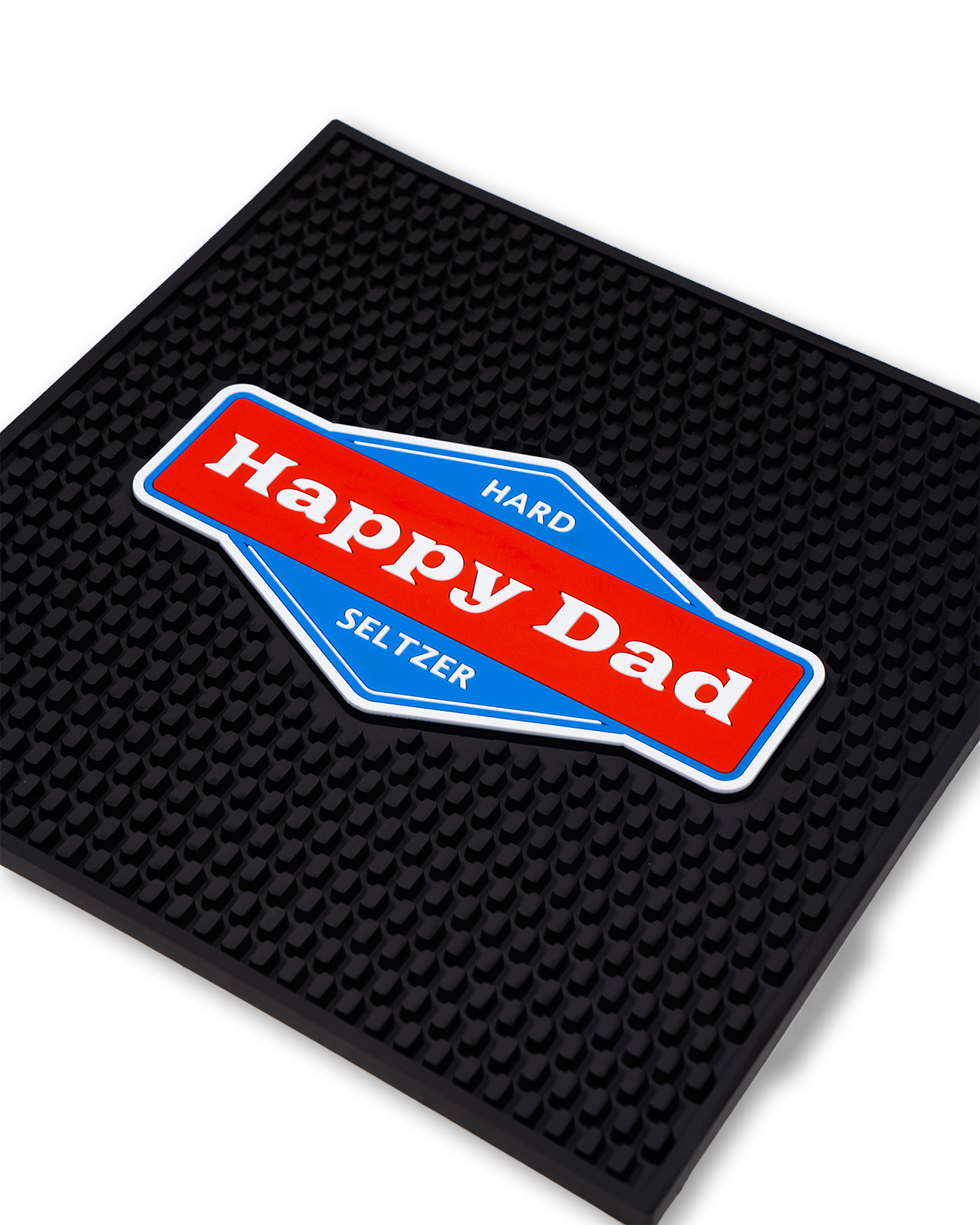 Happy Dad Hard Seltzer Square Bar Mat