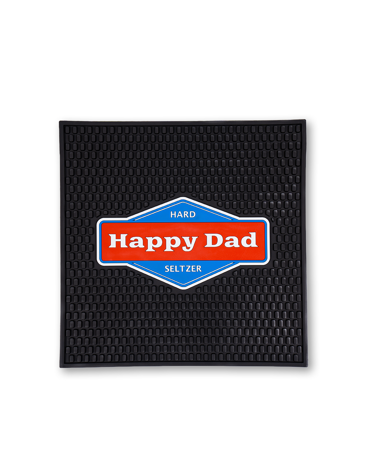 Happy Dad Hard Seltzer Square Bar Mat