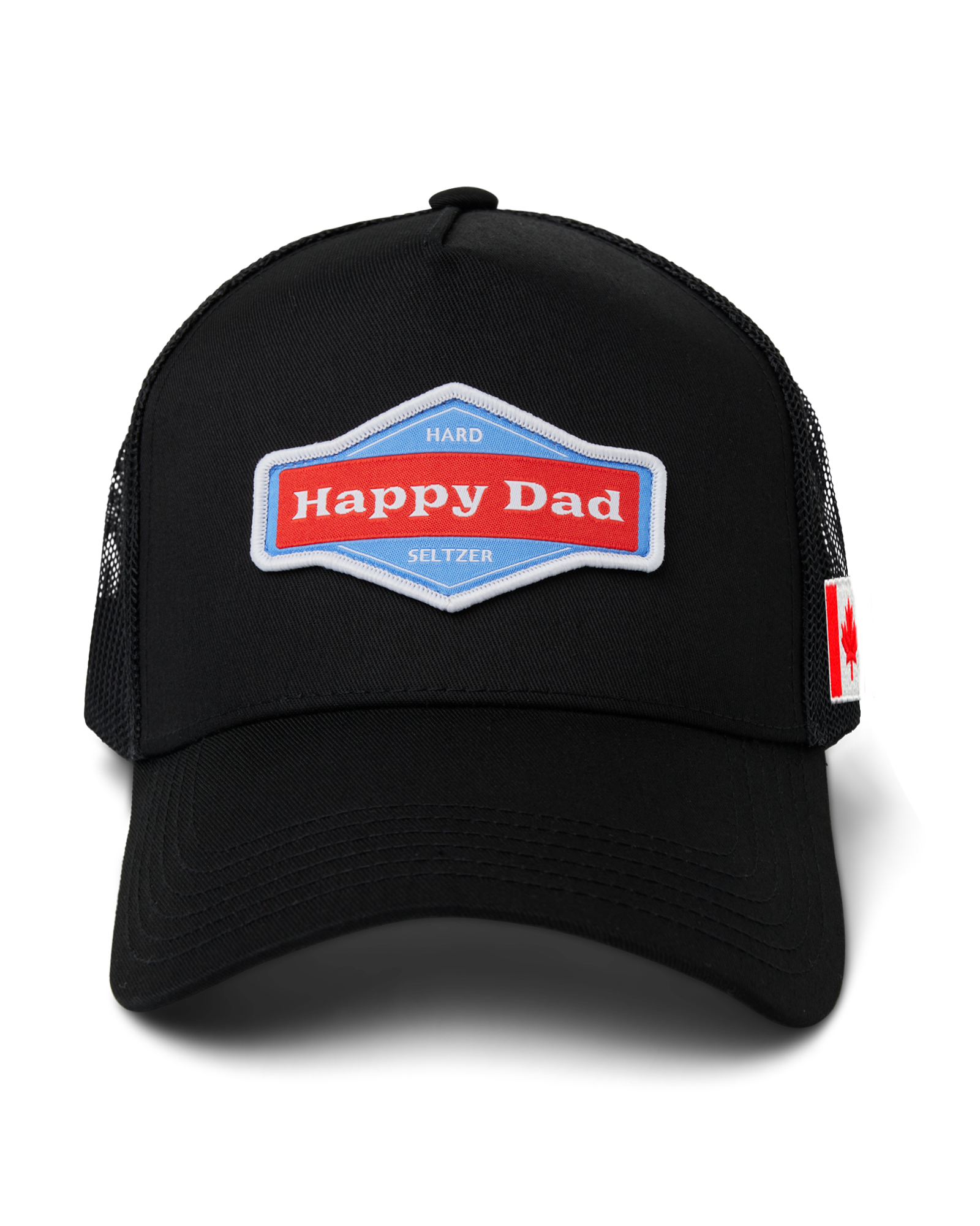 Canada Happy Dad Trucker Hat (Black)