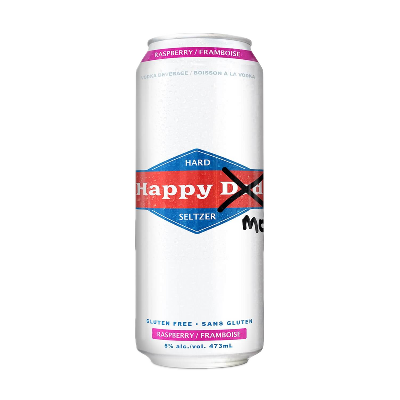 Raspberry Seltzer "Happy Mom" 5% ABV 473mL